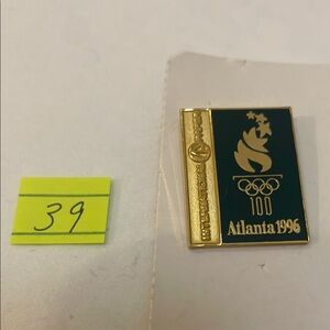 Atlanta 1996 Olympic Pin - International Paper Sponsor